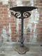 Antique Cast Iron Bird Bath Platter Stem And Base Old Early 20th Decorative