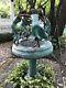 Bronze 4 Dancing Ladies Fountain Bird Bath Urn Garden Sculpture Modern Art Water