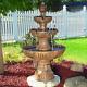 Large Free Standing 3 Tier Water Fountain W Pump Bird Bath Outdoor Garden Patio