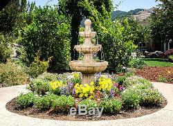 Relaxation Fountain Garden Backyard Patio Water Feature Birdbath Old World Charm