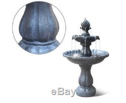 Solar Powered 3-Tier Water Feature Fountain Pump Garden Decoration Bird Bath