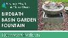 Sunnydaze Birdbath Basin On Pedestal Outdoor Garden Water Fountain Wnc 912