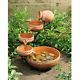 Terracotta 5 Tier Cascading Bowls Solar Water Fountain Outdoor Garden Bird Bath