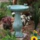 Xl Bird Baths For Outdoors Garden Yard Decor Ceramic Water Bowl Antique