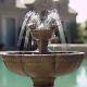Outdoor Garden Water Fountain Bird Bath Cordless Battery Powered Yard Light Show