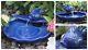 Outdoor Water Fountain Solar Garden Bird Bath Ceramic Backyard Patio Cascade